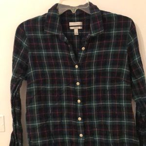 J. Crew perfect fit flannel button up